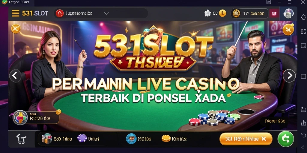 Tampilan gameplay Live Casino di 531SLOT yang menarik dan interaktif.