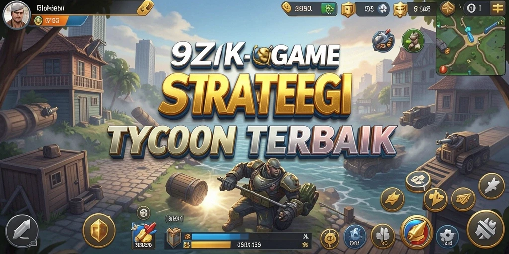 Screenshot utama 9ZK menampilkan gameplay Tycoon yang menarik.