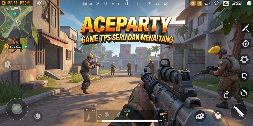 Tampilan gameplay seru dalam <strong>ACEPARTY</strong> yang penuh aksi.