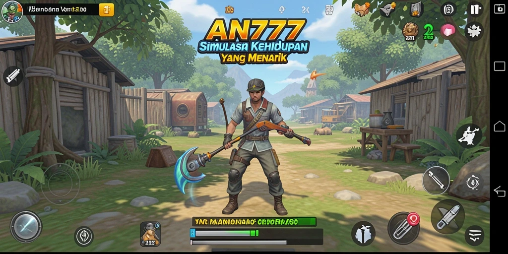Tampilan gameplay AN777 yang menakjubkan dan interaktif.
