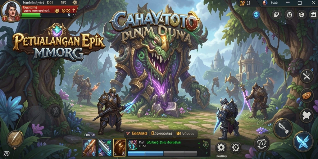 Tampilan gameplay epik dalam dunia petualangan CAHAYATOTO.