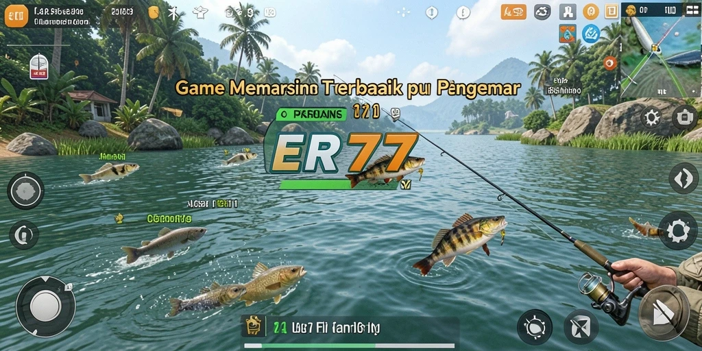 Tampilan menarik dari gameplay ER777 dengan suasana memancing yang seru.