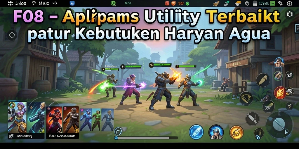 Tampilan utama aplikasi F08 yang sederhana dan fungsional.