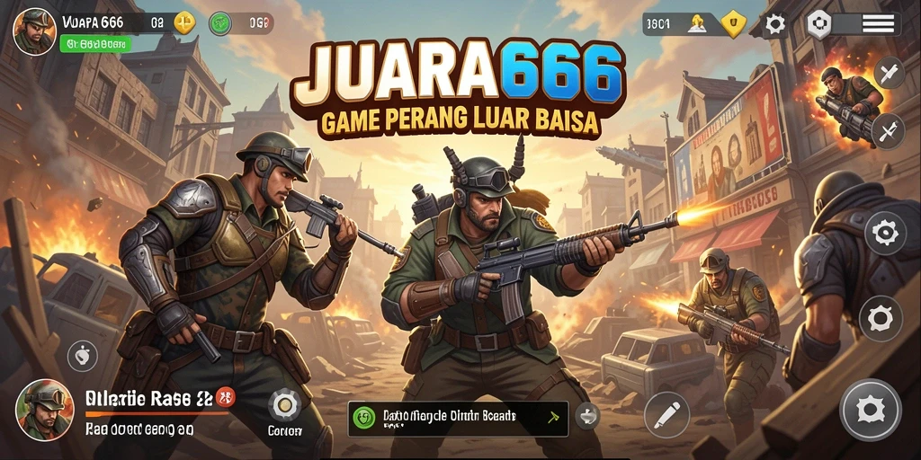 Tampilan seru dari permainan JUARA666 dalam pertempuran Battle Royale.
