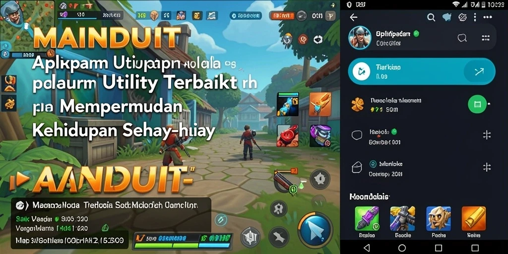 Tampilan antarmuka aplikasi MAINDUIT yang sederhana dan intuitif.