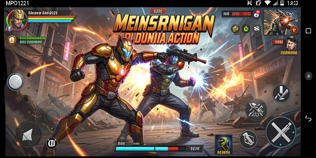 Tampilan gameplay seru dari MPO1221, penuh aksi dan tantangan.