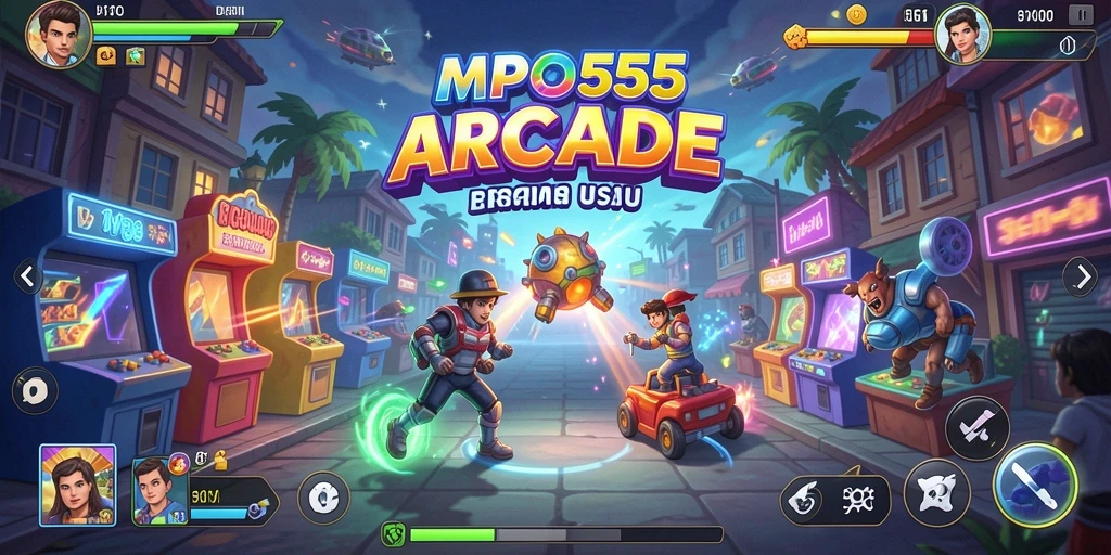 Tampilan gameplay seru dalam MPO555 dengan grafis yang menarik.