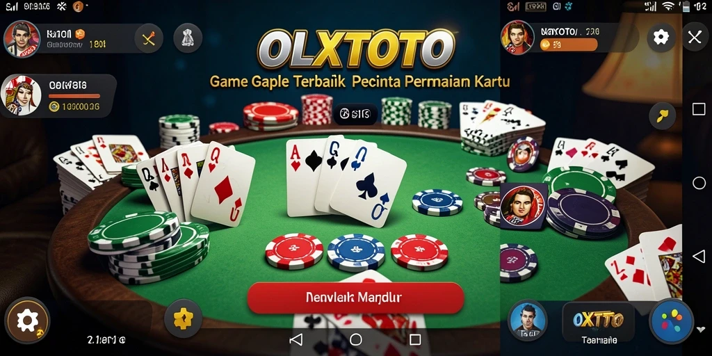 Tampilan gameplay OLXTOTO yang menarik dan seru saat bermain Gaple.