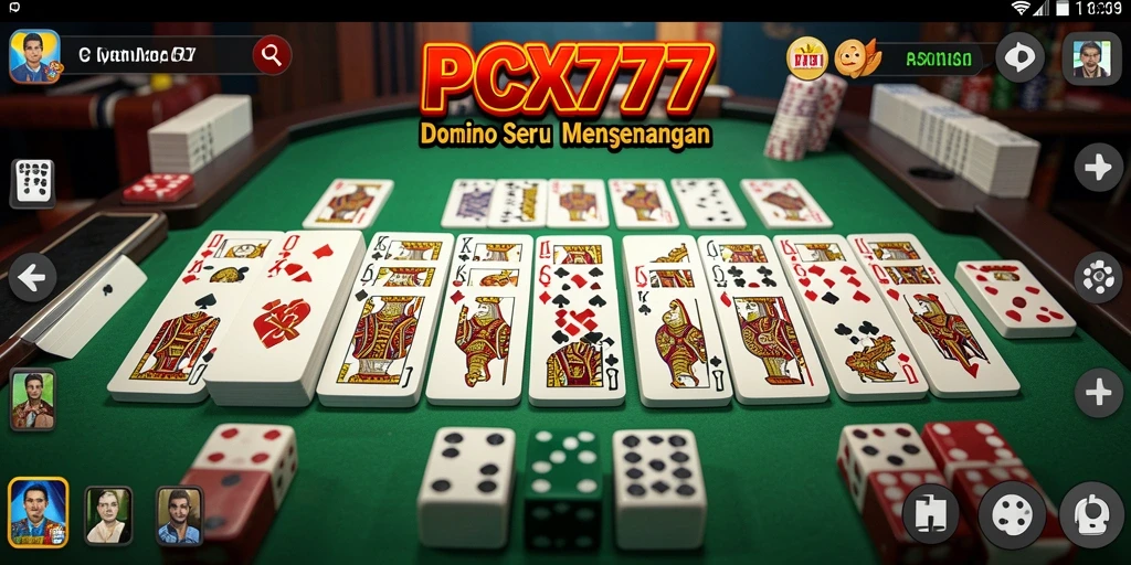 Screenshot gameplay menunjukkan momen seru saat bermain Domino.
