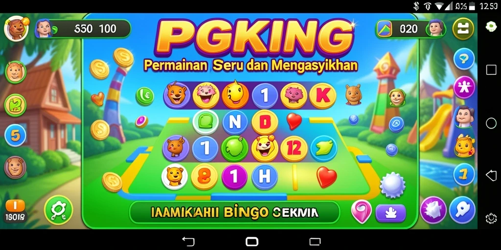 Tampilan gameplay menarik dari PGKING dengan suasana Bingo yang ceria.