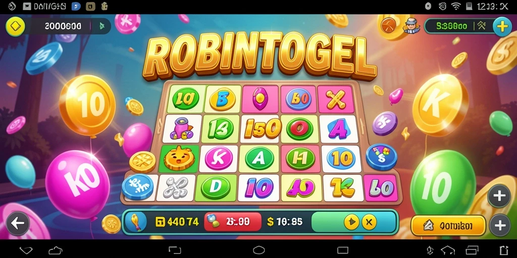 Tampilan seru gameplay Bingo di ROBINTOGEL.