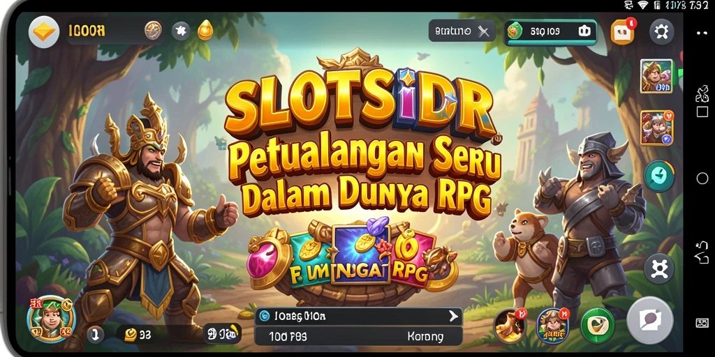 Tampilan gameplay SLOTSIDR dengan aksi RPG yang mendebarkan.