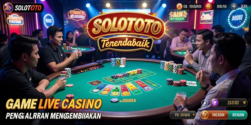 Tampilan gameplay Live Casino yang menarik dan interaktif di SOLOTOTO.