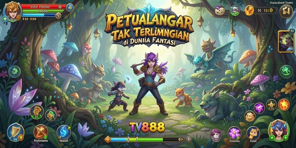 Tangkapan layar menarik dari gameplay petualangan TV888.
